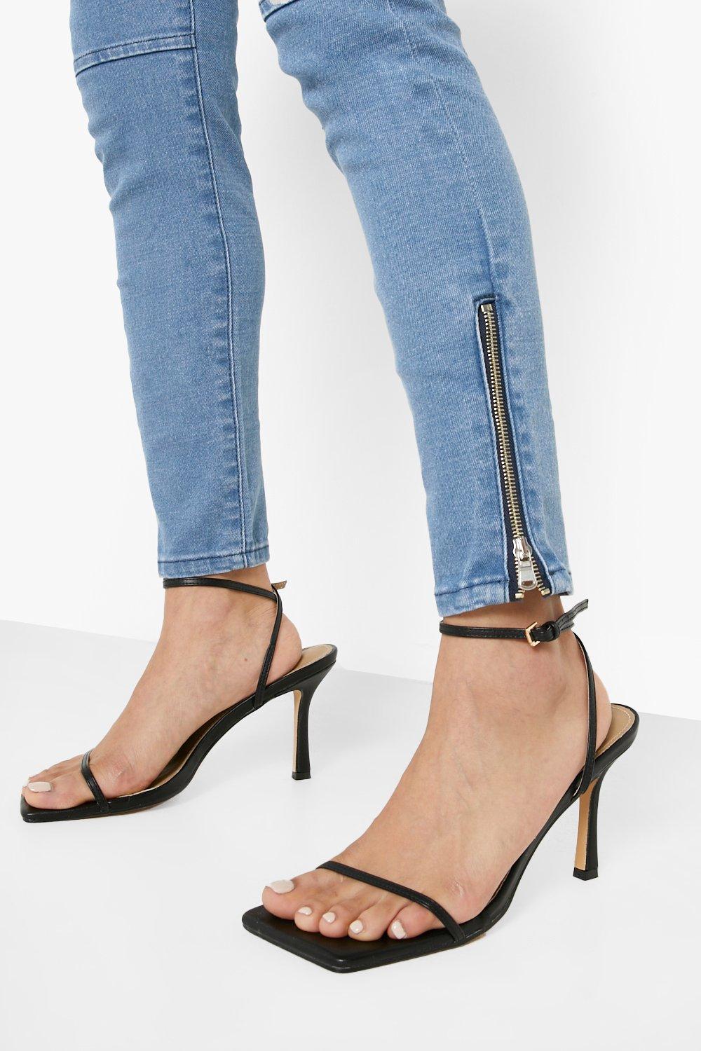 Jeans with zips hot sale on ankle women's